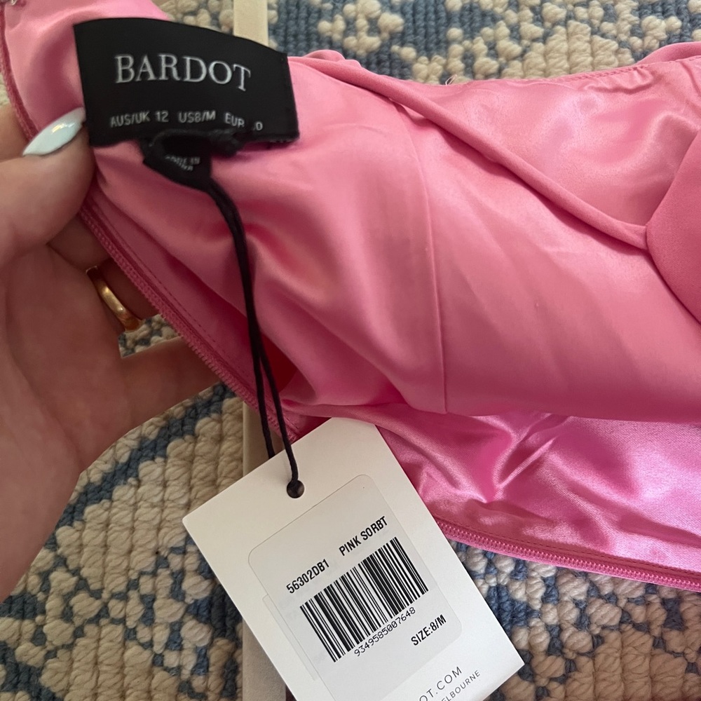 bardot tailored midi dress pink sorbet - Picture 5 of 5
